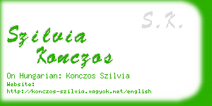 szilvia konczos business card